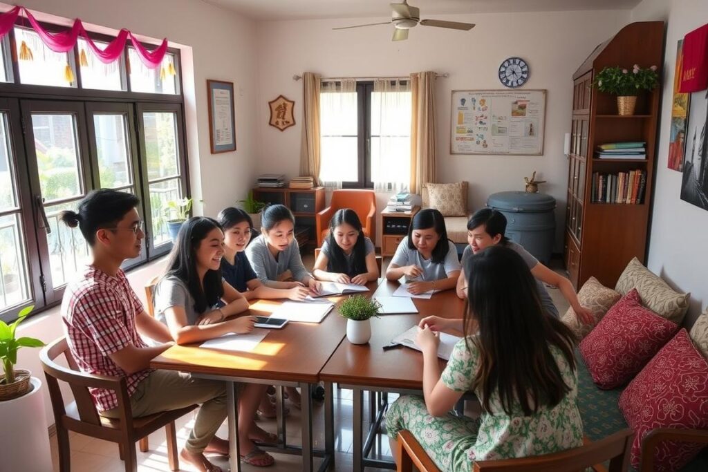 Lớp học tiếng Anh homestay