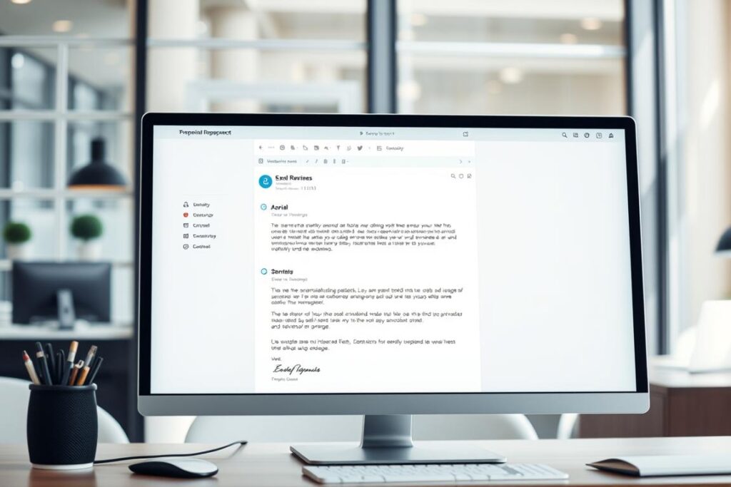 mẫu email trả lời công việc