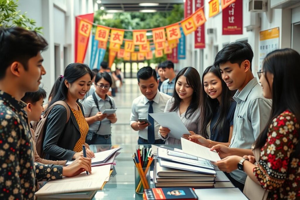 quy trình đăng ký khóa học tiếng Anh nội trú