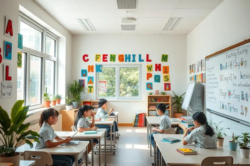 môi trường học tiếng Anh