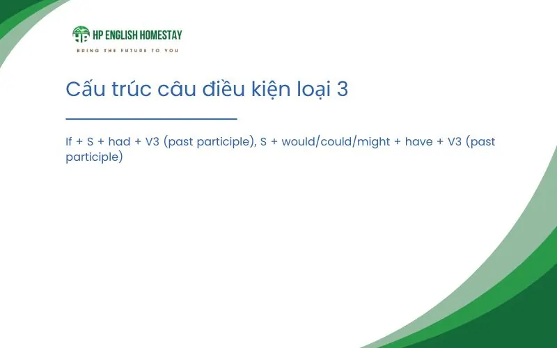 cấu trúc câu điều kiện loại 3